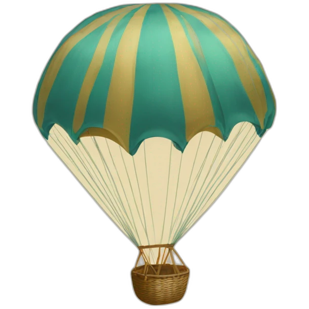 Early 20th century parachute emoji