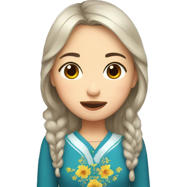 Girl kiss Kazakhstan  emoji