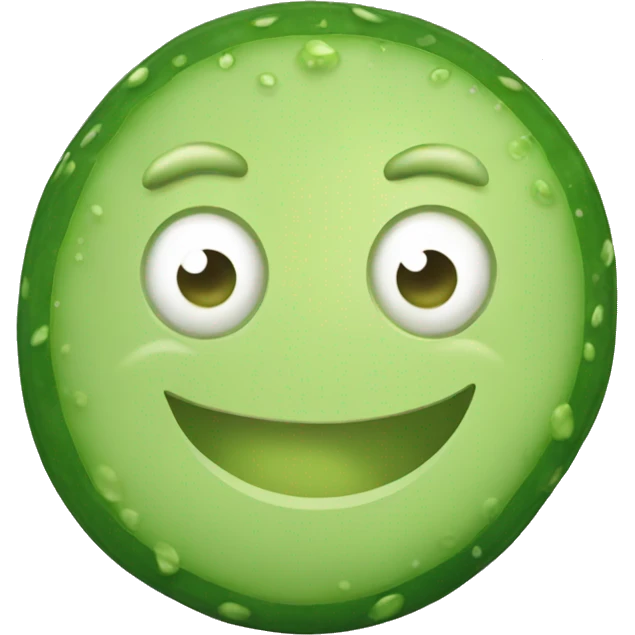 Smiley weating cucumbers emoji