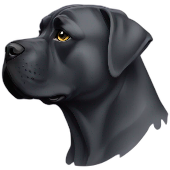 Cane Corso in profile emoji