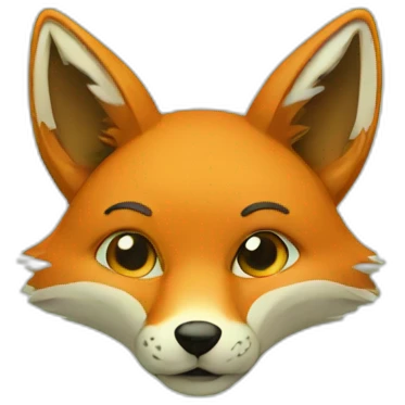 Fox covered in weed emoji