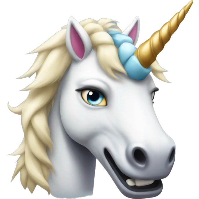 Angry unicorn emoji