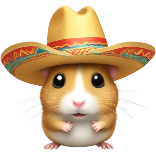 Hamster with sombrero  emoji