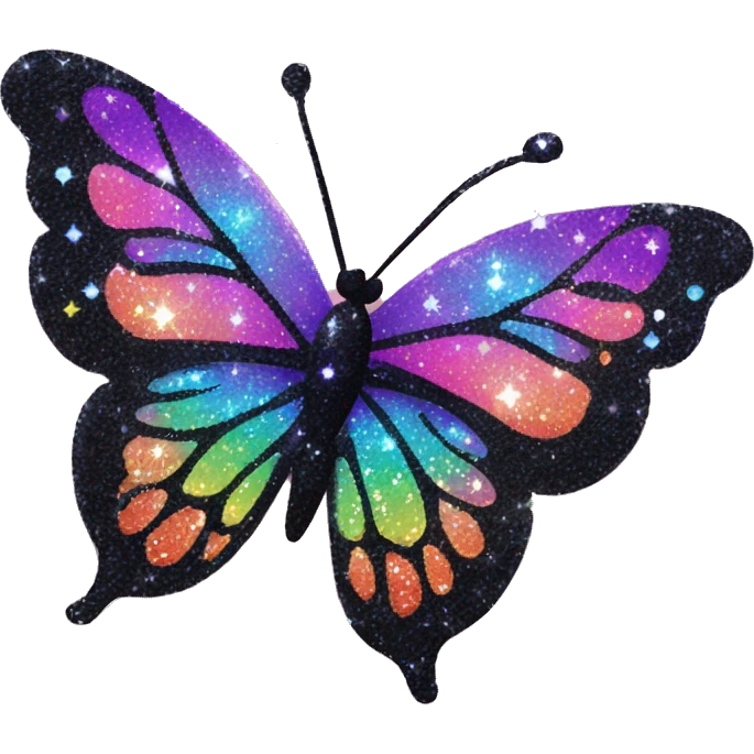 y2k glittery sparkly vibrant butterfly  emoji