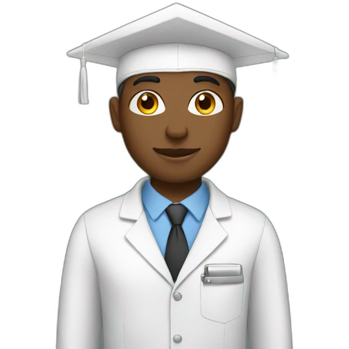 white student being professional emoji