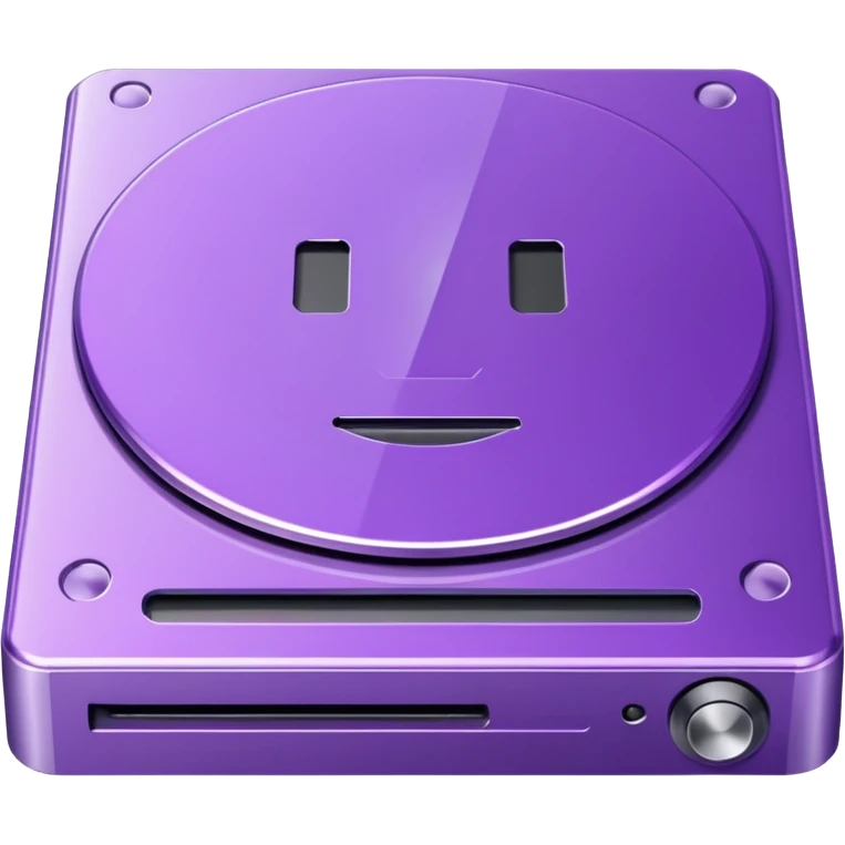 purple dvd drive emoji