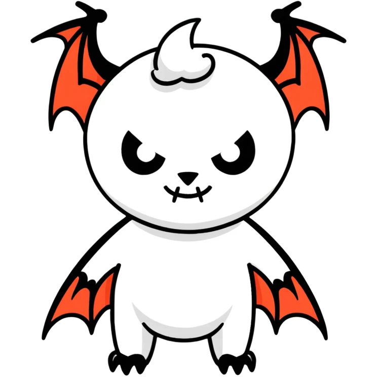 Devil bat emoji