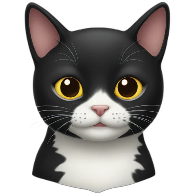 lovely black cat emoji emoji