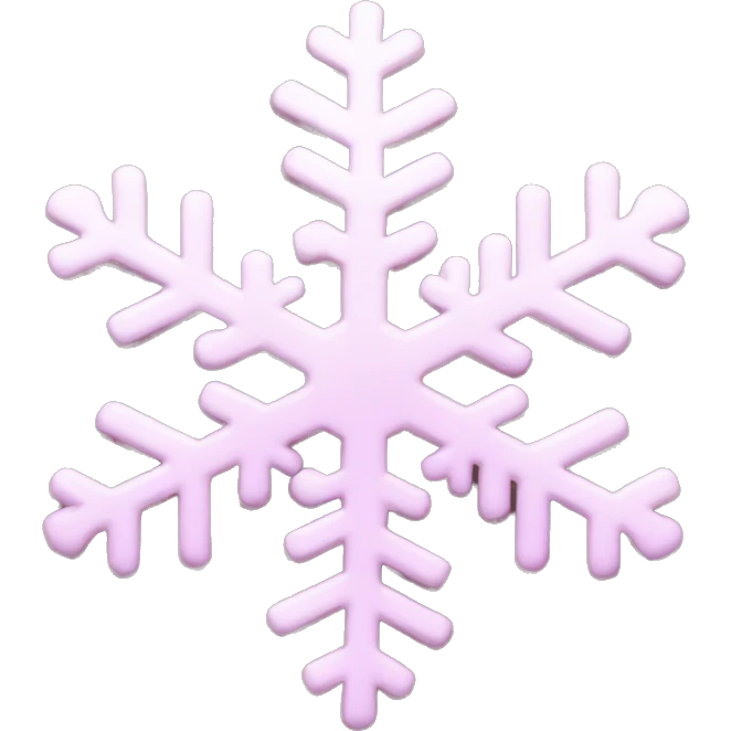 pastel pink snowflake  emoji