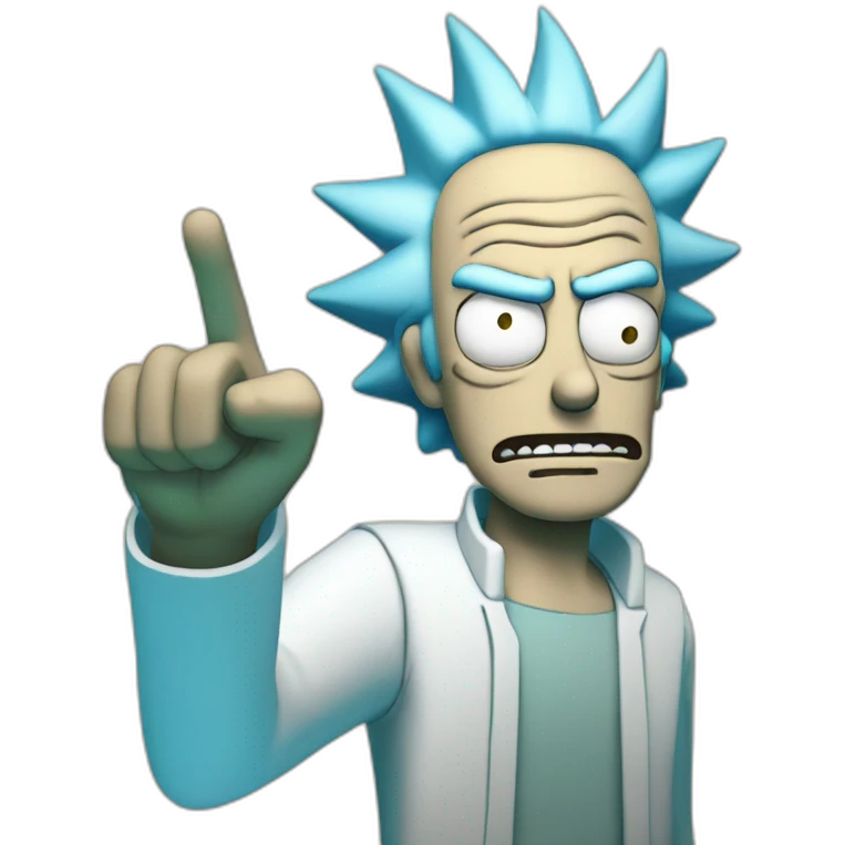 rick sanchez pointing emoji