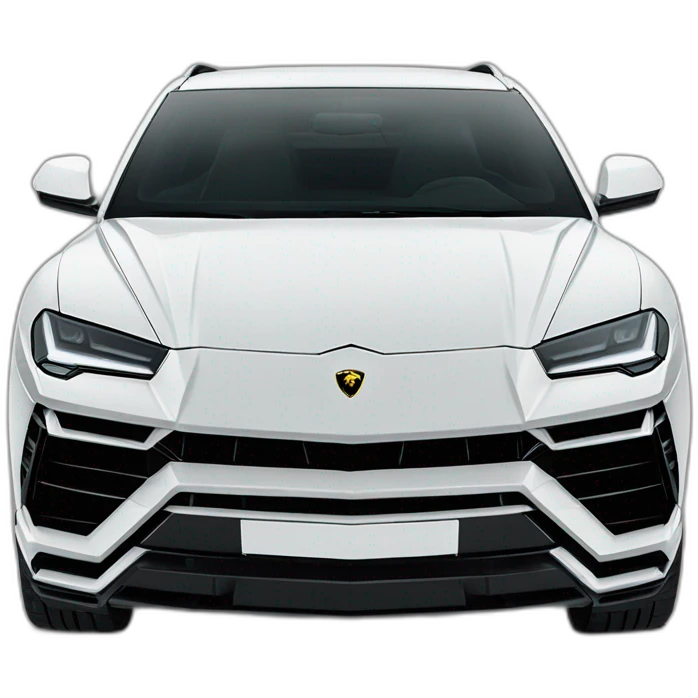 Lamborghini urus with khamzat chimaev up Of the car emoji