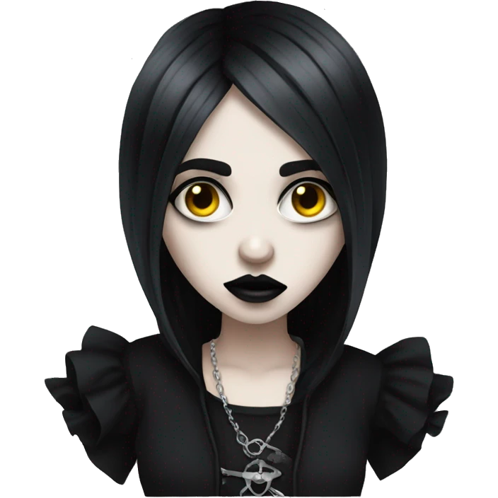 Goth girl that is sick emoji