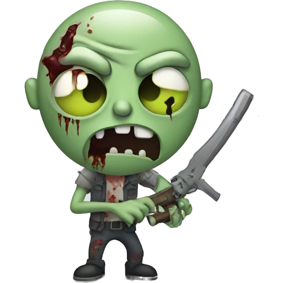 Zombie with weapons emoji