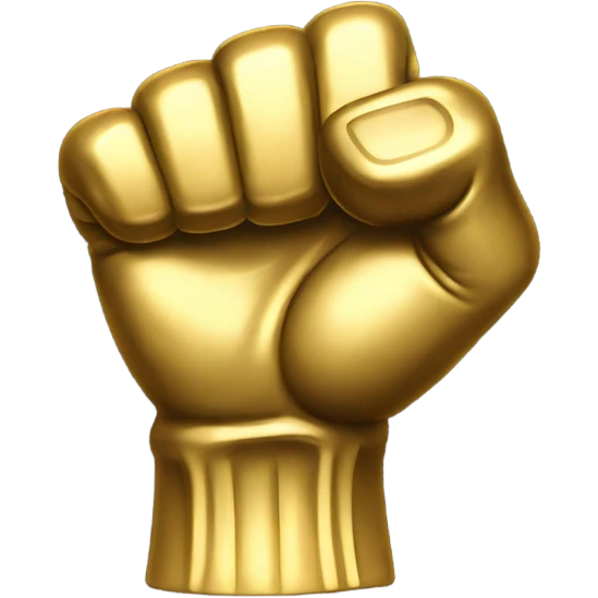 Golden fist emoji