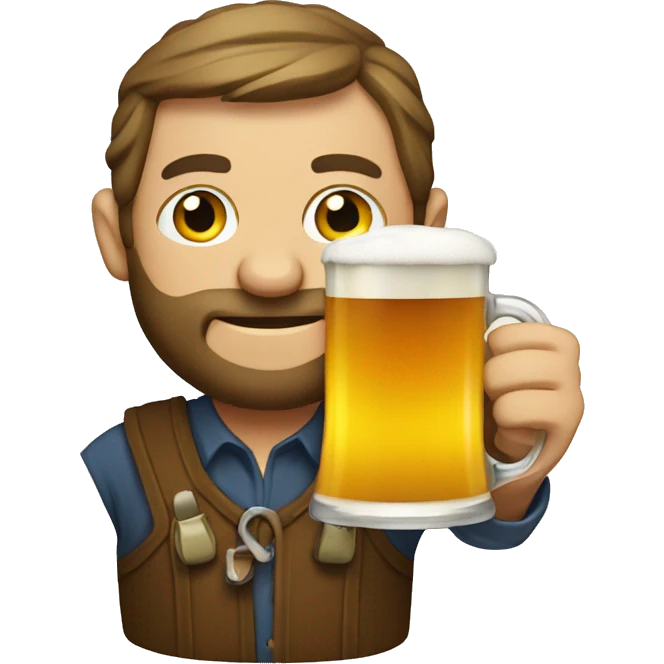 Czech Programmer with beer emoji
