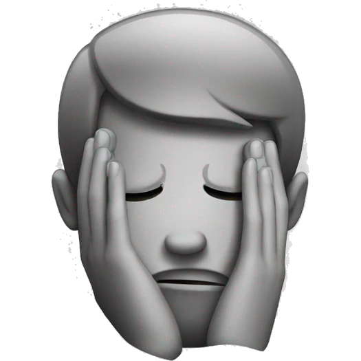 Face palm emoji