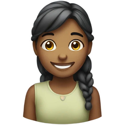 smiling girl emoji
