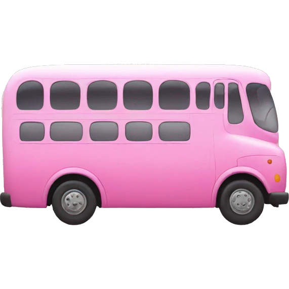 pink bus emoji