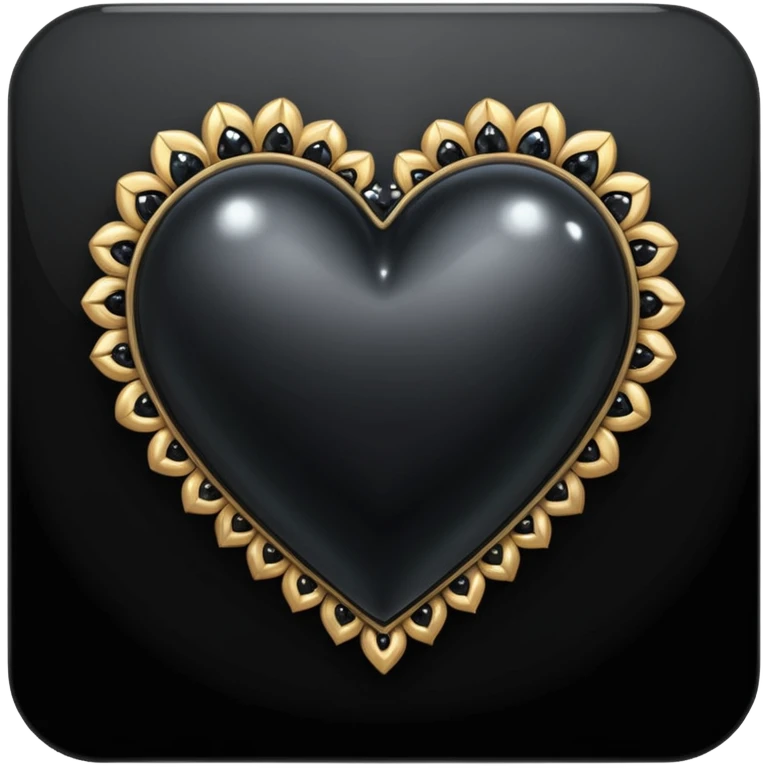 Black heart with sparkle emoji