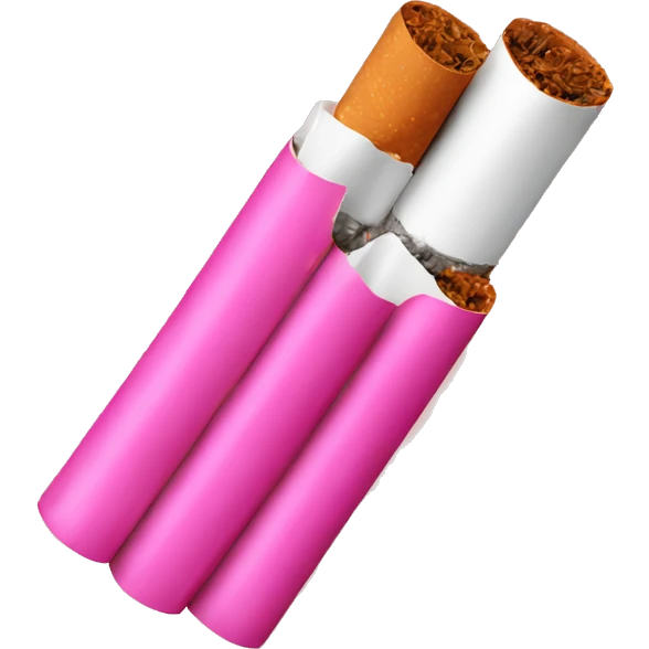 Pink cigarettes  emoji