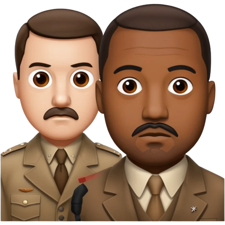 Hitler and kayne west emoji