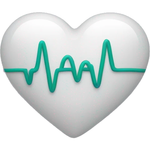 Heart with pulse line emoji