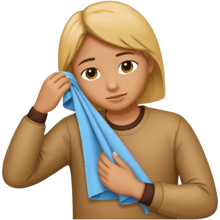 Wiping off my shoukder emoji