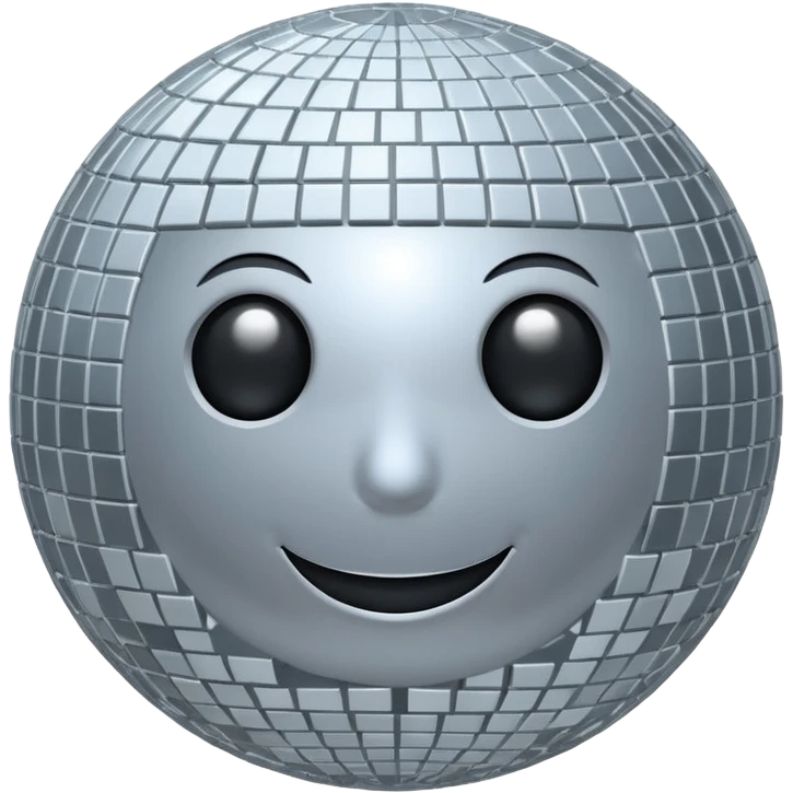 disco ball moon emoji