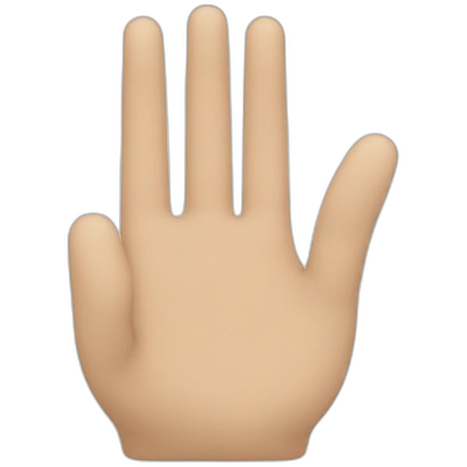 Rectangle avec des mains  emoji