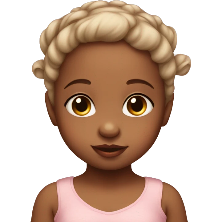 Little baby girl with bunny ears  emoji