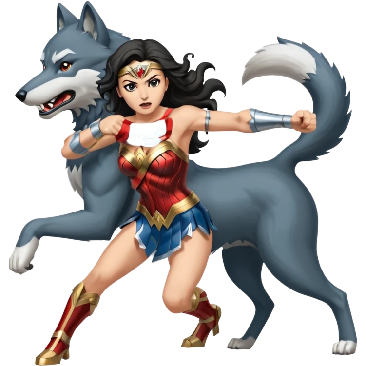 Wonder, woman wolf emoji