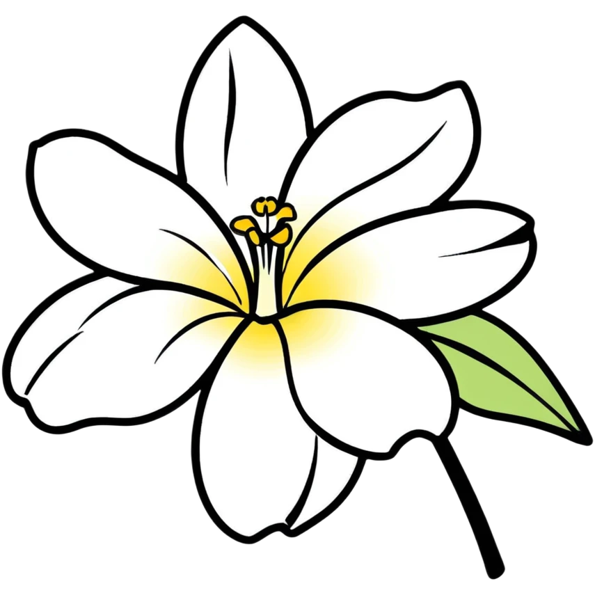 white hawaiian flower emoji