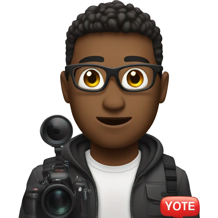 me filming a youtube video emoji