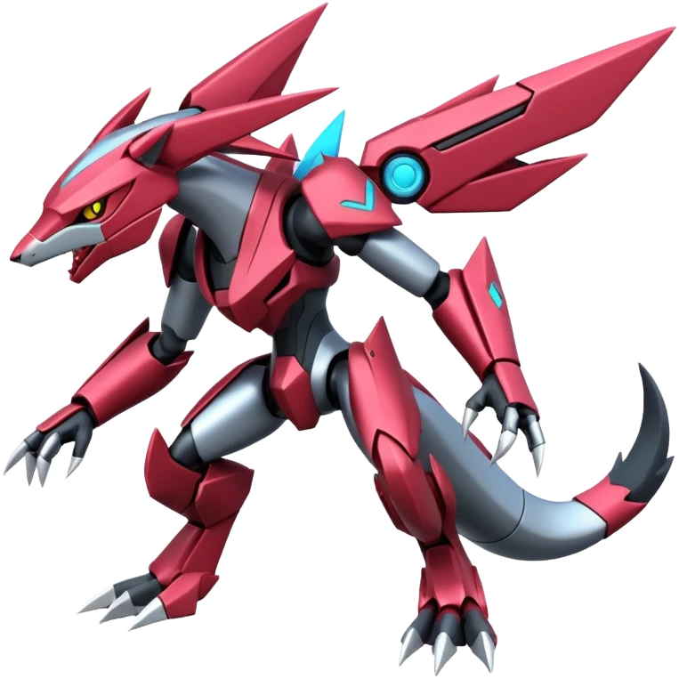 Futuristic Modern Genesect-Zeraora-Palkia-Zoroark-fusion emoji