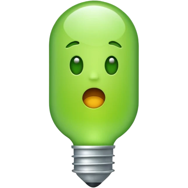 make exclamation mark in light green color emoji emoji