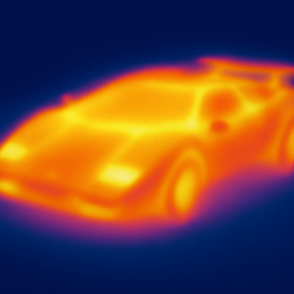 Lamborghini Countach with a background emoji