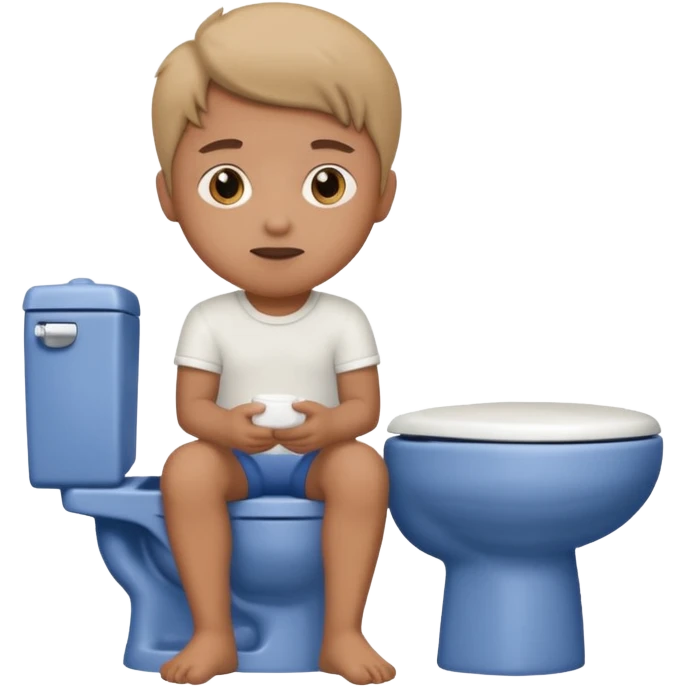 Personne sur des toilettes emoji