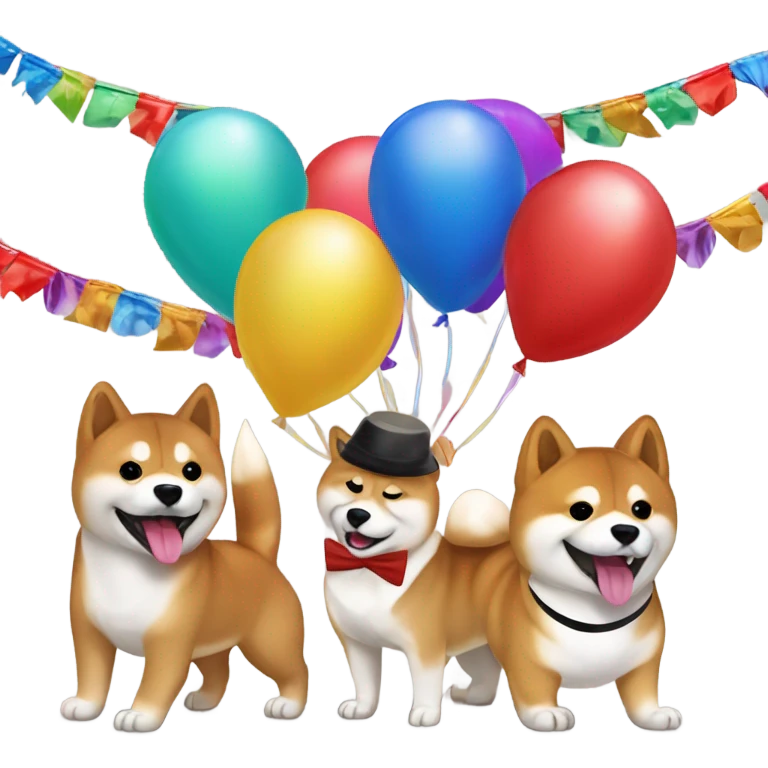Shiba Inu party emoji