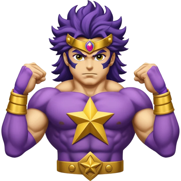 J’aimerais que tu me crées un emoji sur star Platinum dans jojo bizarre Adventure emoji