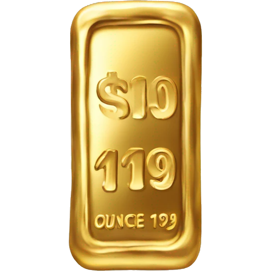 bar price one ounce of gold emoji