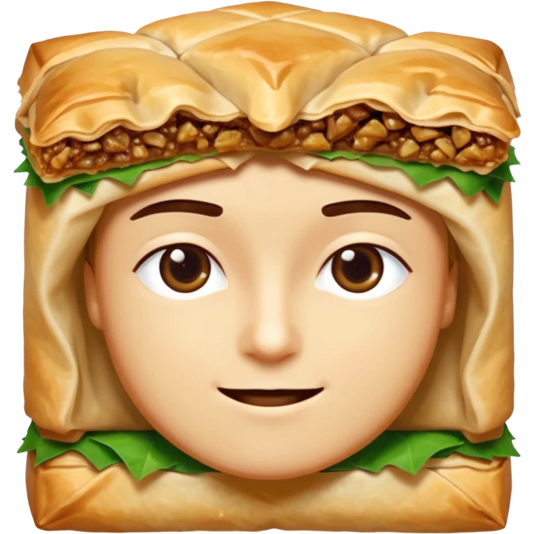 Baklava yiyen baklava emoji