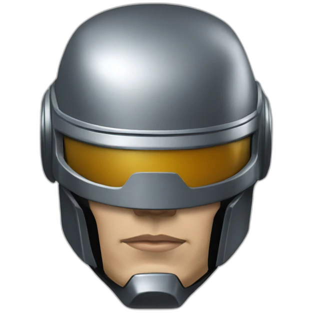robocop head helmet emoji