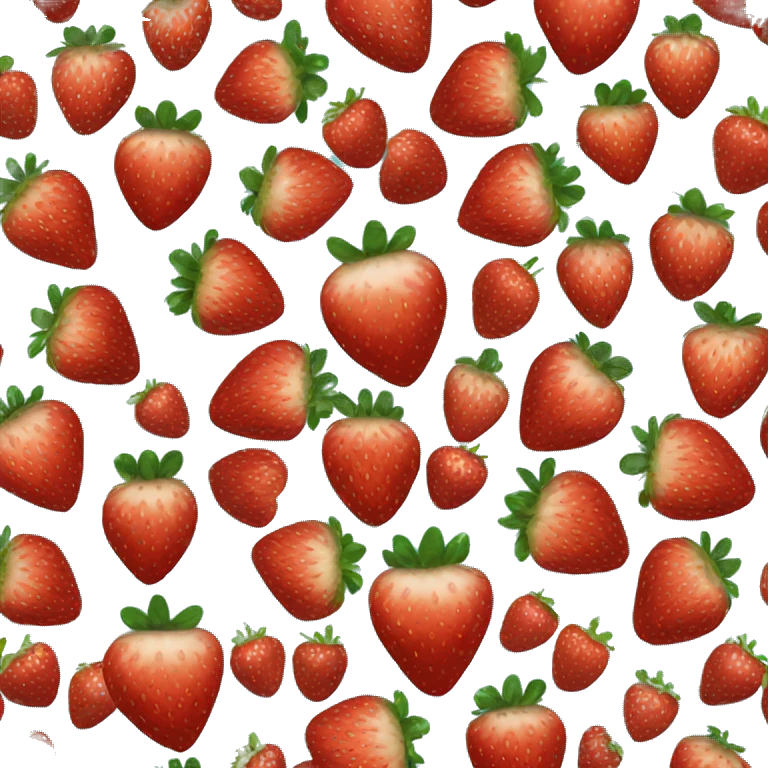 Heart shaped strawberry emoji