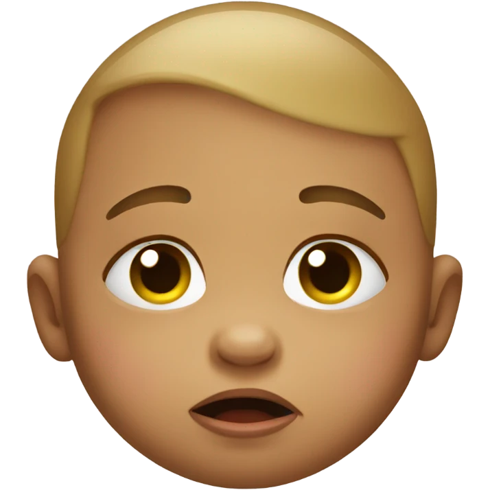 Crying baby  emoji