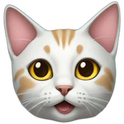 Cat in the space emoji