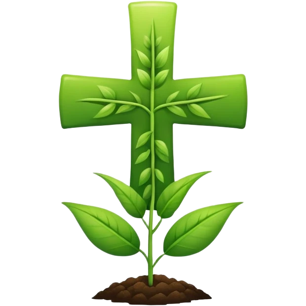 agriculture symbol with a plant or field combined with a medical cross emoji