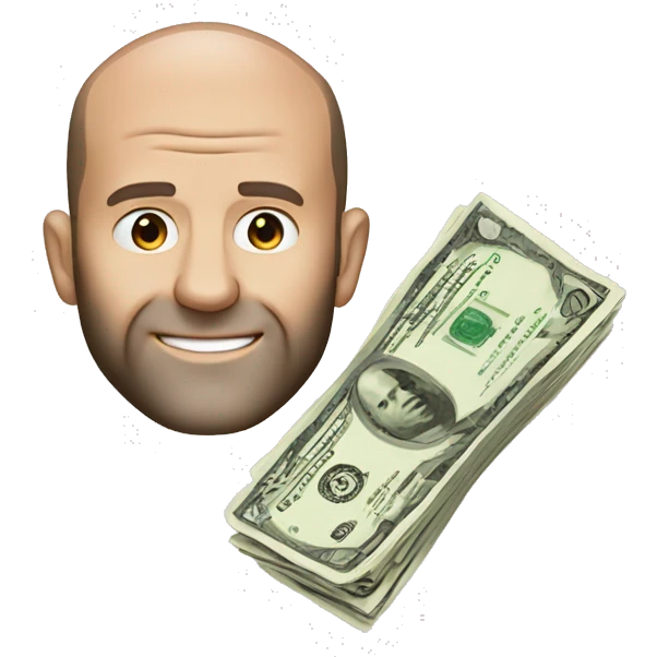 Jason statham with Money emoji