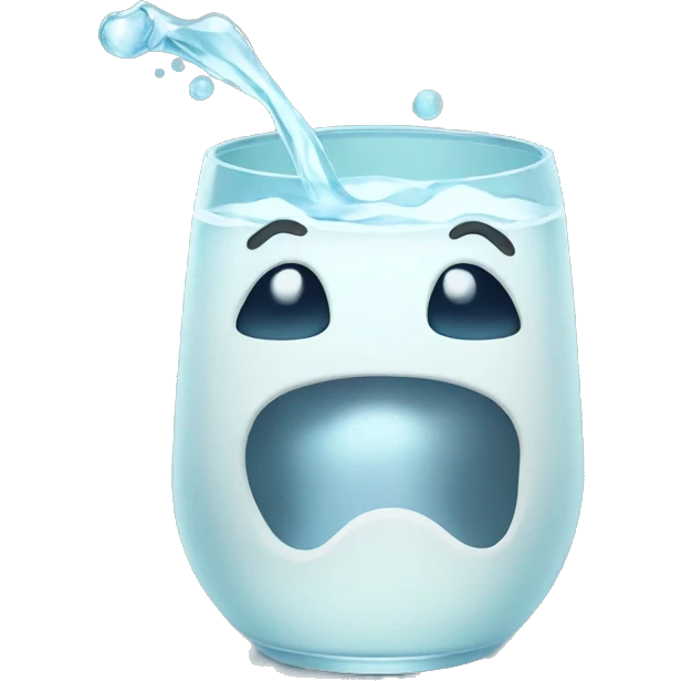 A ghost drinking sparkling water emoji
