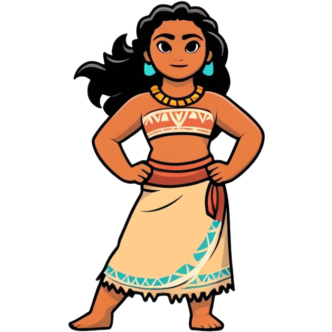 Moana from Disney emoji