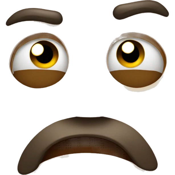 Annoyed funny face  emoji